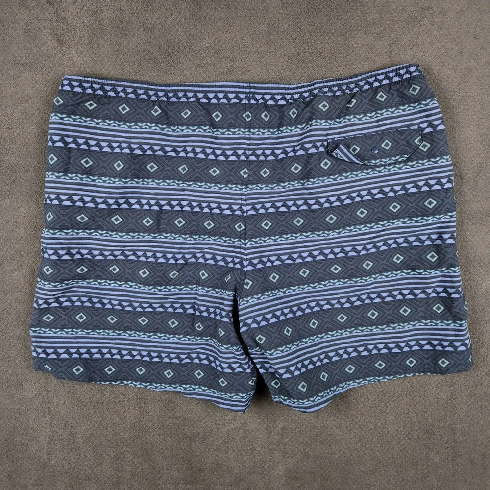 Patagonia Baggies Longs Shorts Mens XL Blue Geometric Tribal 6in Lined 58033